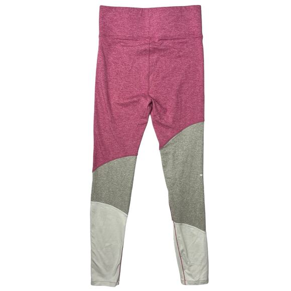We Me Pink Gray Tri Tone Colorblock Workout Yoga Athletic Two Piece Set Size S - Picture 6 of 7